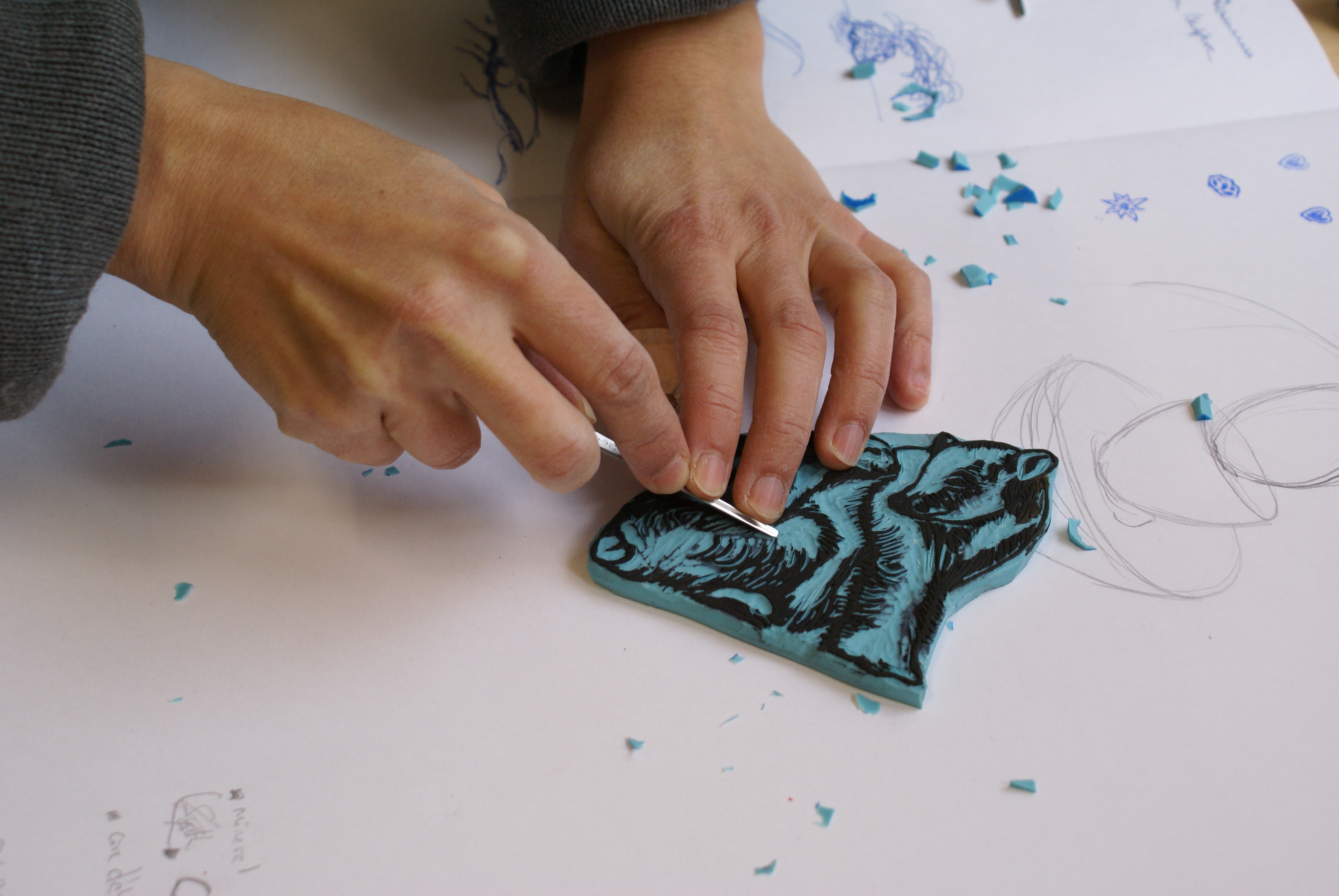 Carousel stage initiation art